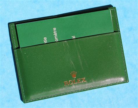 vallet rolex 4119209.34|Rolex Green Guarantee Card Holder Wallet 4119209.34 Warranty .